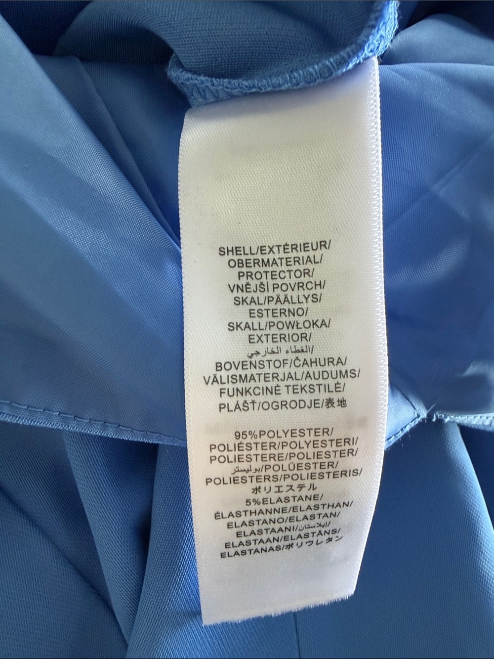 Blue Square-Neck Mini Dress With Skort Size 4 - Picture 6 of 6